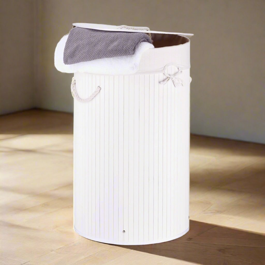 BambooLaundryBasket™ - Blanc - RangeMalin