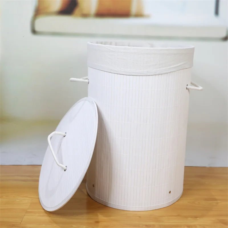 BambooLaundryBasket™ - Blanc - RangeMalin