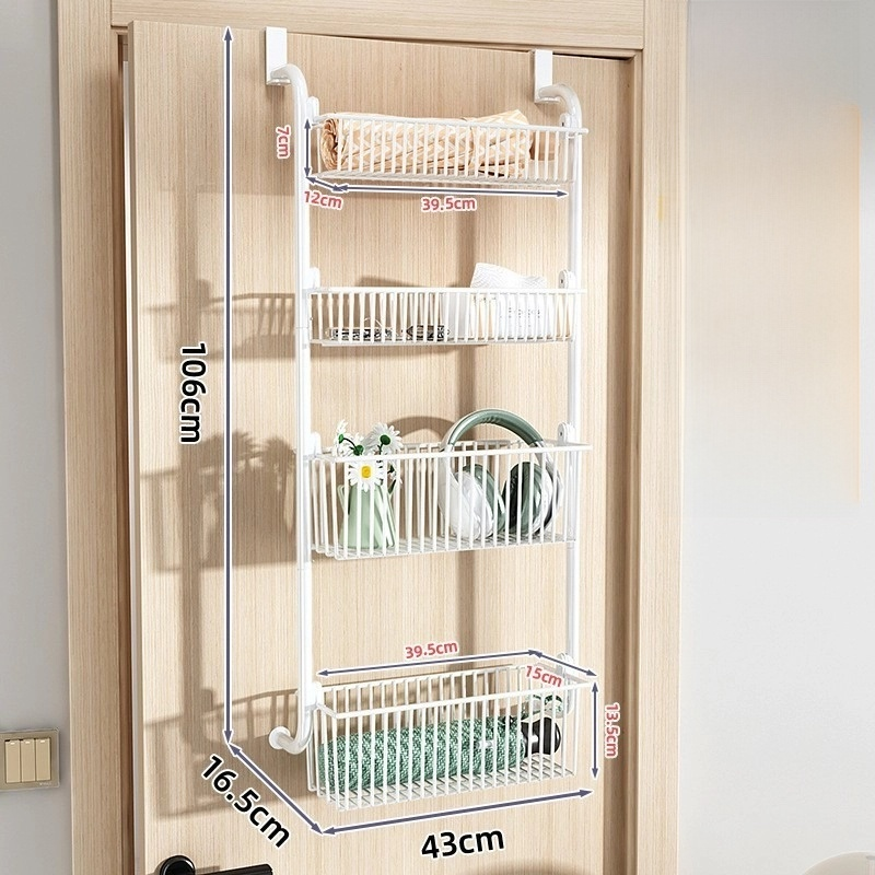 ĂtagĂšre murale de salle de bain Ă suspendre sur porte multiprise