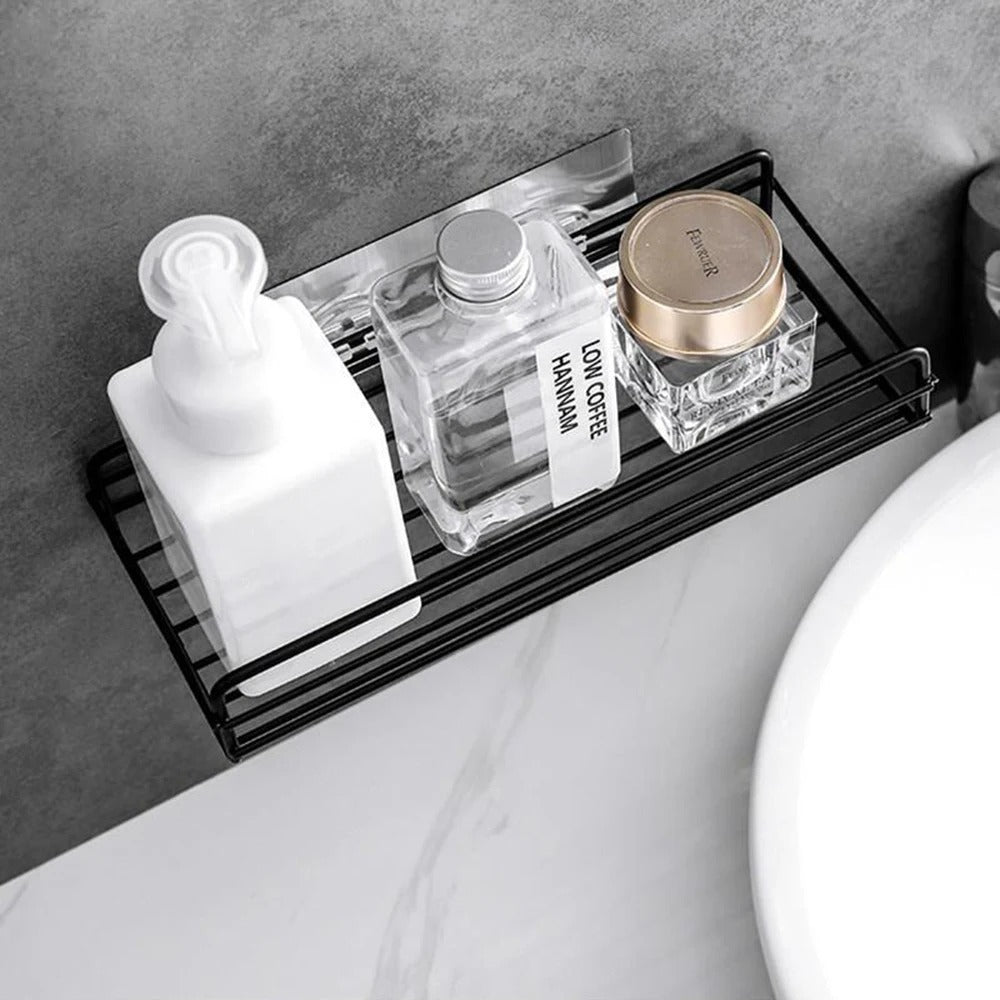 Étagère mural salle de bain idéale pour gain de place dans petits espaces