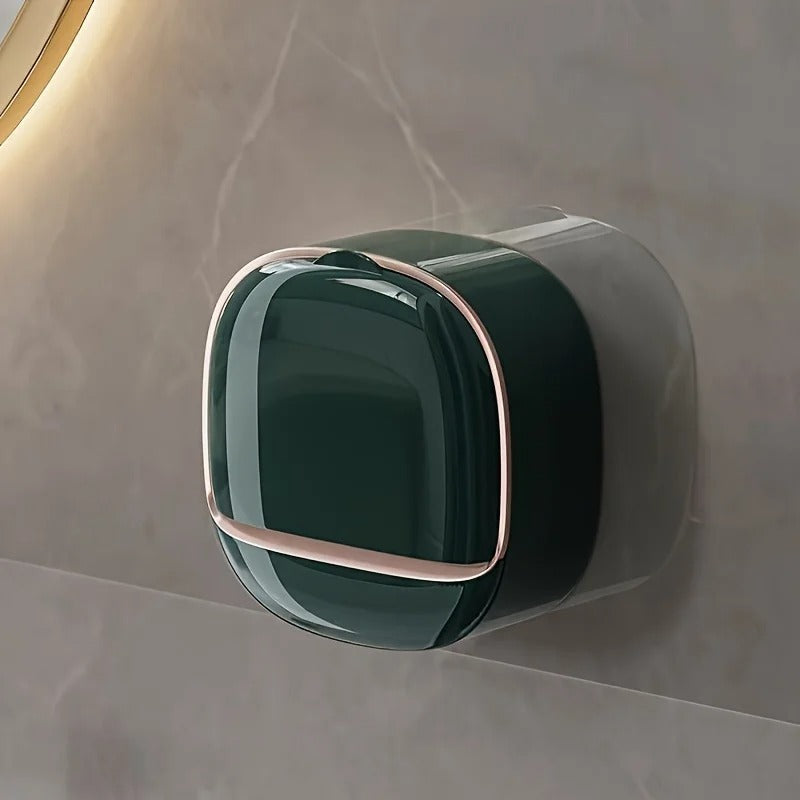Porte-savon qui garde les savons au sec dans la douche.
