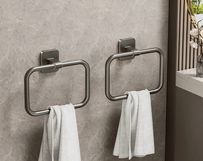 Porte-serviettes avec joint antidérapant en caoutchouc