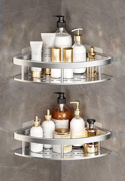 Étagère murale de salle de bain triangulaire pour optimiser l’espace