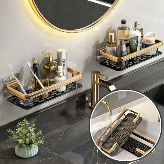 Étagère murale de salle de bain moderne et esthétique.