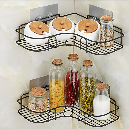 Étagère de douche en angle inox antirouille durable et facile à entretenir