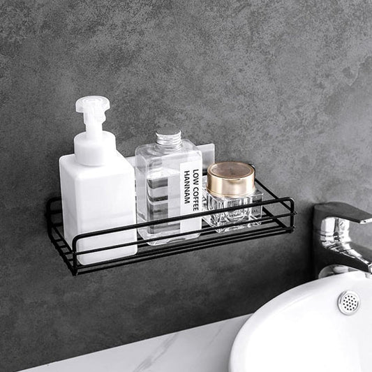 Étagère mural salle de bain à un niveau, rangement pratique et compact