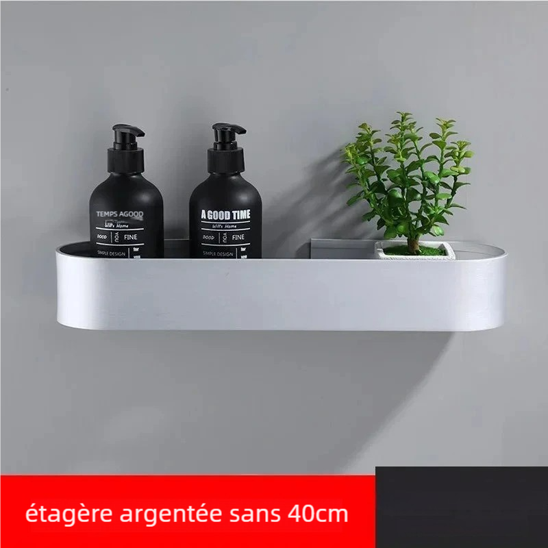 Étagere murale salle de bain 40 cm, parfaite pour une organisation propre