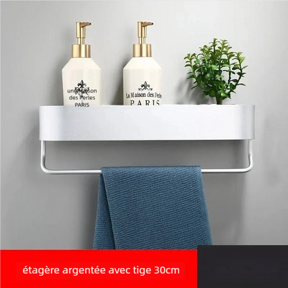 Étagere murale salle de bain design sobre et contemporain