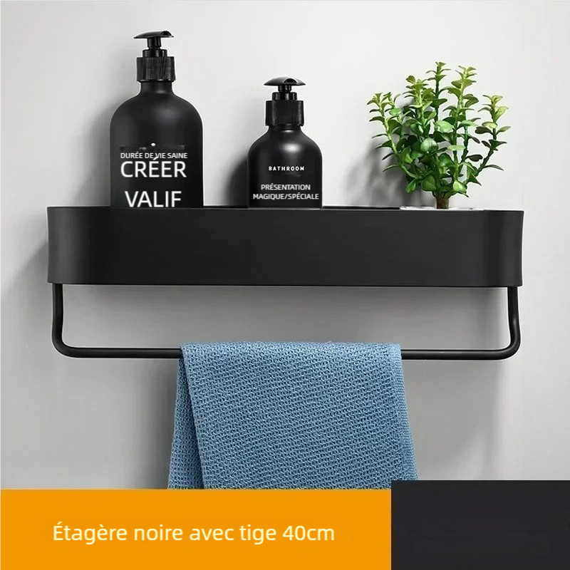 Étagere murale salle de bain robuste et durable, résistante à l’humidité