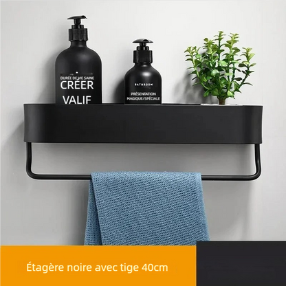 Étagere murale salle de bain robuste et durable, résistante à l’humidité