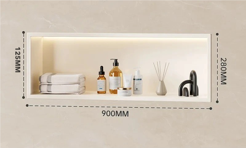 Étagère salle de bain murale encastrée – gain de place et rangement pratique