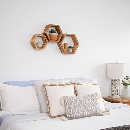 HexagonWallDecorative™ - Marron - RangeMalin