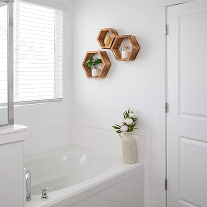 HexagonWallDecorative™ - Marron - RangeMalin