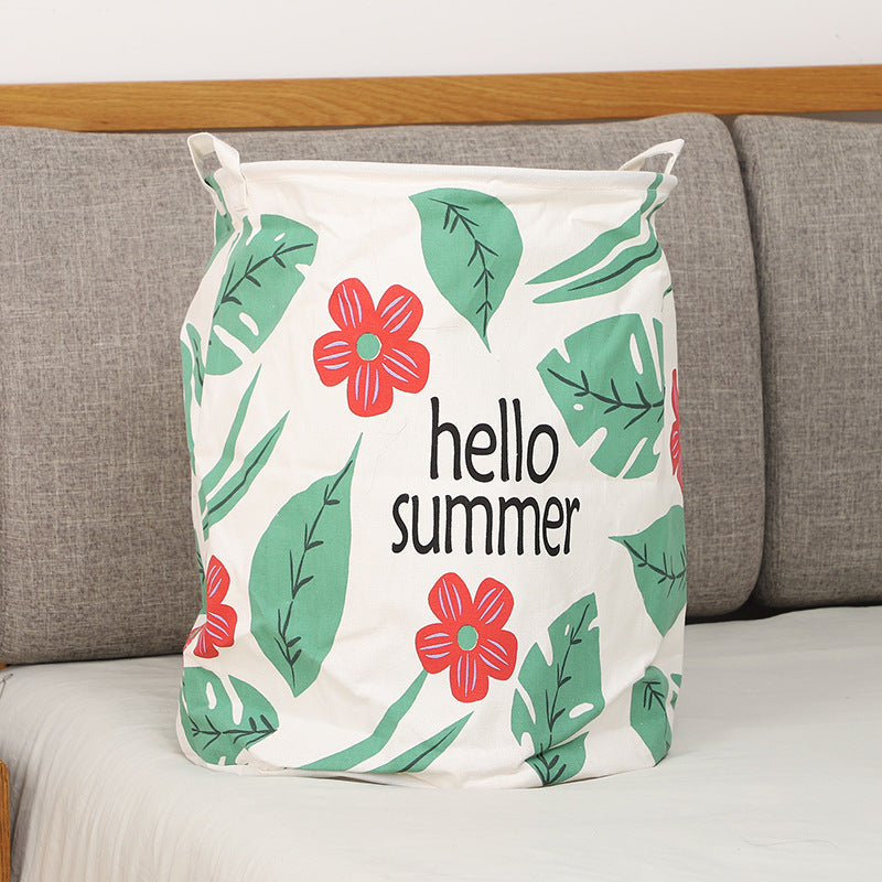 Panier à linge Hello Summer, ambiance tropicale et joyeuse.