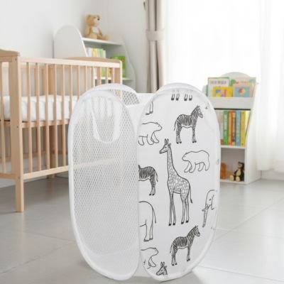 panier à linge pliable gain d’espace se replie à plat rangement facile