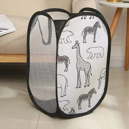 panier à linge pliable rangement jouets couvertures et vêtements