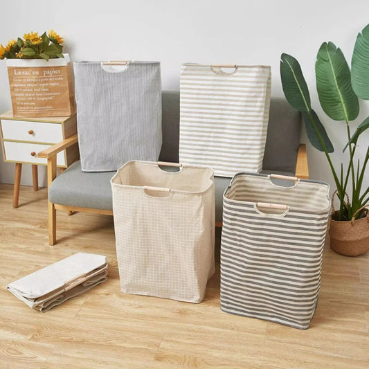 Panier à linge pliable style scandinave pour intérieur épuré