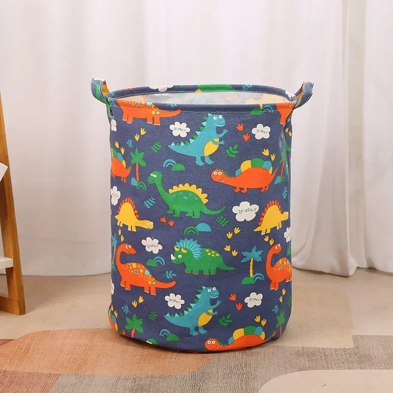 Panier linge pliable décoratif dinosaure pour chambre enfant