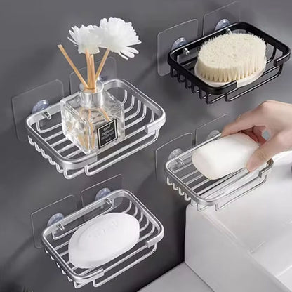 Porte savon douche avec système anti-eau stagnante grâce aux barres ouvertes