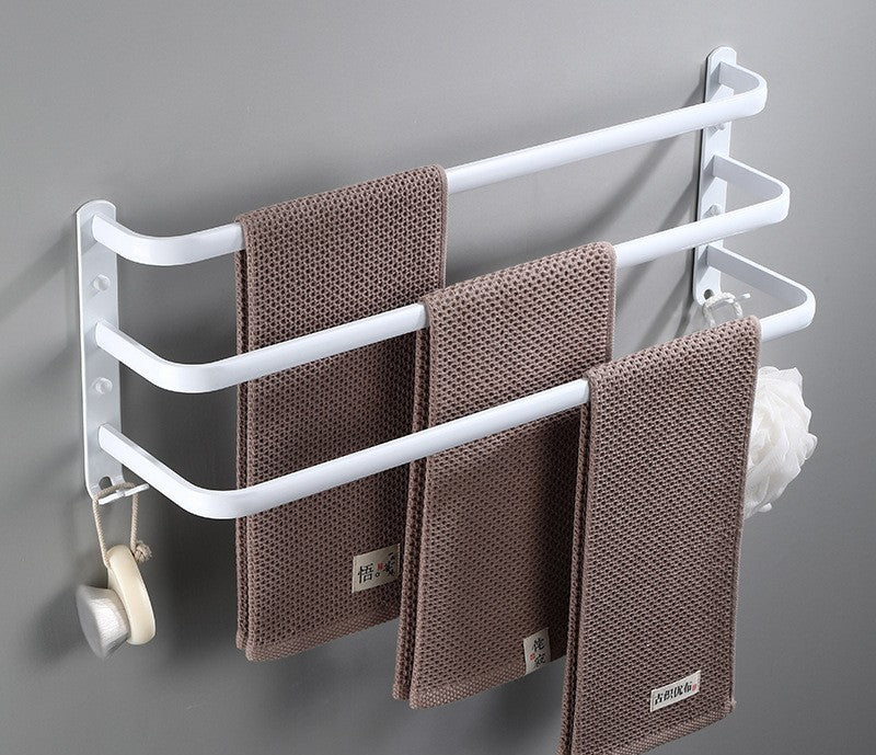 Porte serviette à 3 barres, parfait pour toute la famille