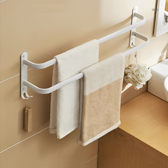 Porte serviette compact et pratique pour petites salles de bain