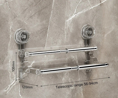 Porte-serviette mural anti-rouille idéal pour pièces humides