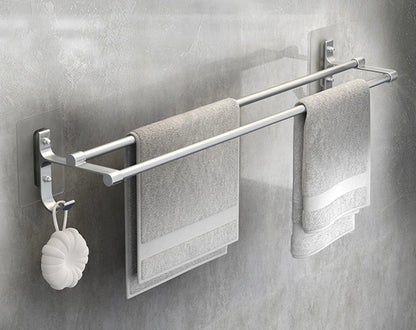 Installation facile du porte-serviette mural sans outils ni perçage.