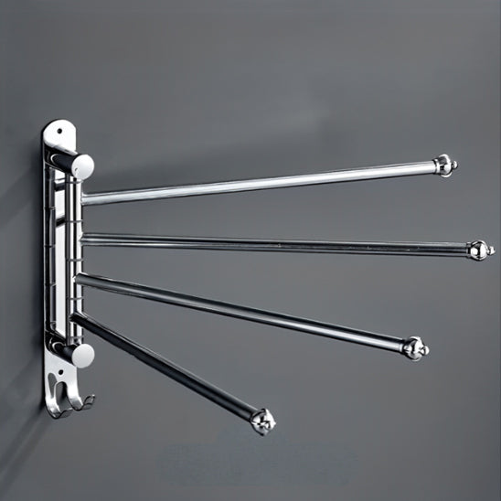Modèle 4 bras mobiles pour suspendre plusieurs serviettes dans la salle de bain