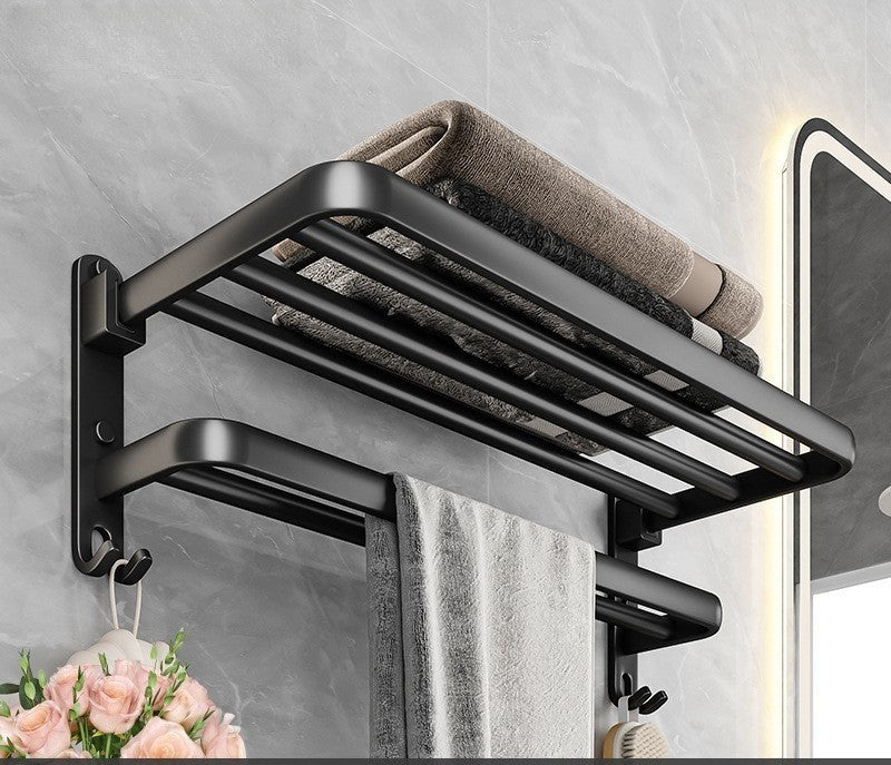 Gagnez de l’espace avec ce porte serviette salle de bain pliable