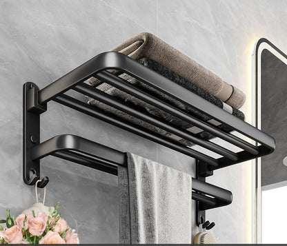 Gagnez de l’espace avec ce porte serviette salle de bain pliable