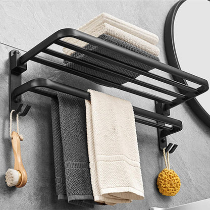 Porte serviette salle de bain noir au design moderne