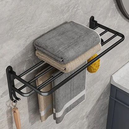 Organisation optimale avec porte serviette salle de bain