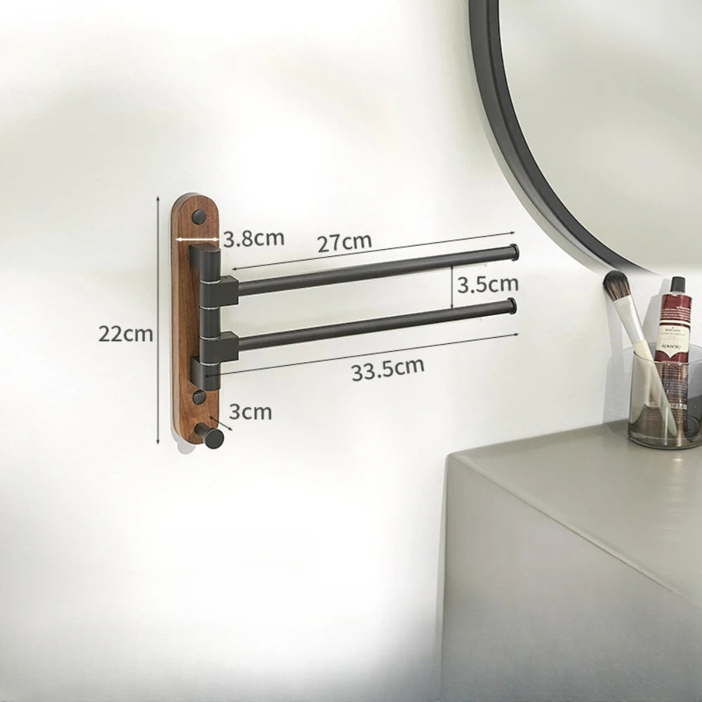 Modèle mural avec finition en bois de noyer naturel