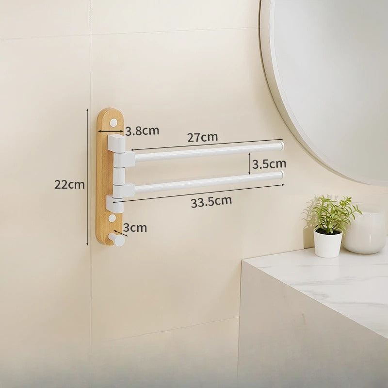 Porte-serviettes compact rabattable pour optimiser l’espace