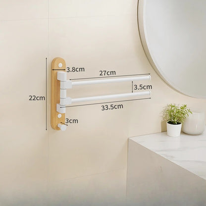 Porte-serviettes compact rabattable pour optimiser l’espace