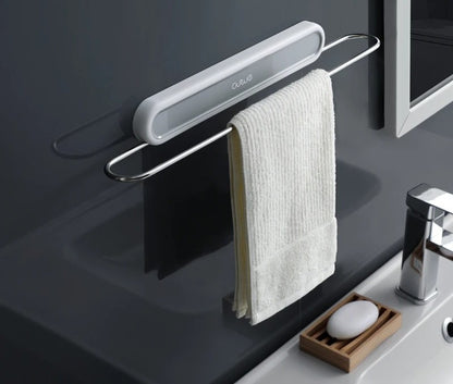 Installation sans perçage, porte-serviettes mural durable pour salle de bain.